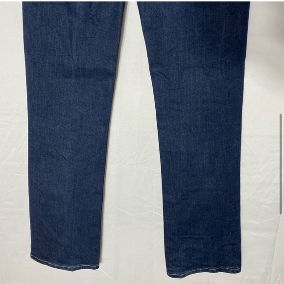 Wrangler Q Baby Med Dark Wash Mid Rise Straight Leg Jeans 9/10 - Picture 6 of 15